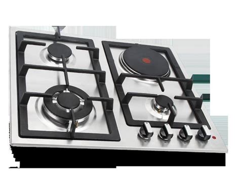 combination gas and electric hob